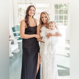 Black bridesmaid dress